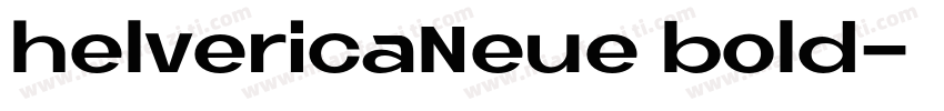 helvericaNeue bold字体转换